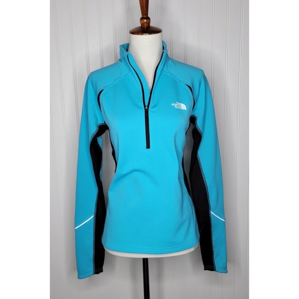 The North Face Vapor Wick Quarter Zip Pullover Women's Size Small Blue